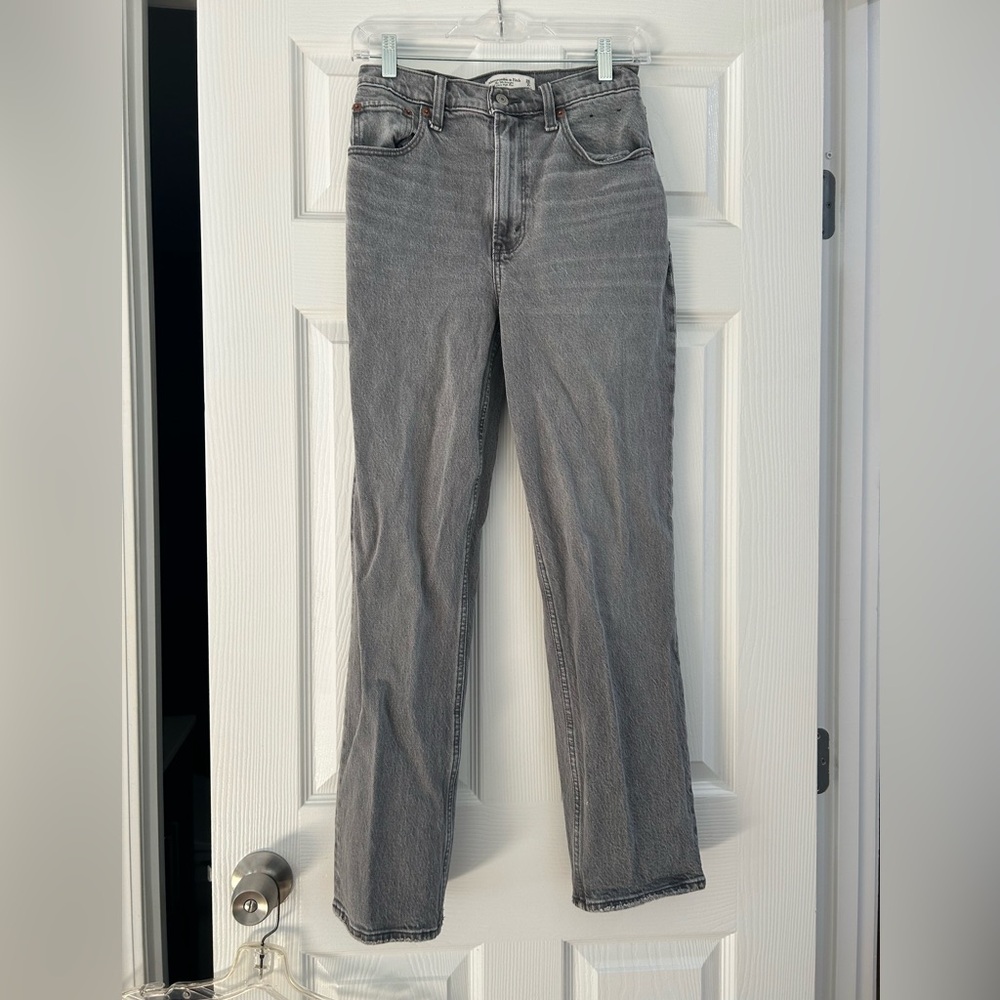 Grey wash black jeans